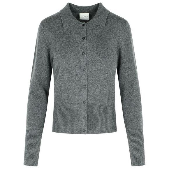 CLOSED Sweaters - Closed Grey Cashmere Cardigan Women